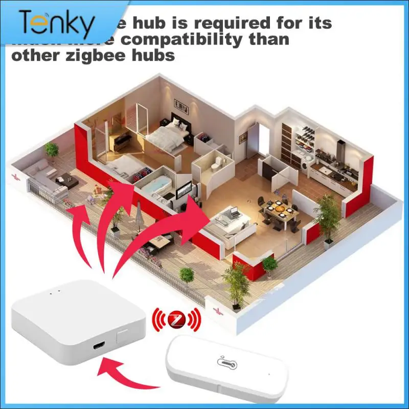 

Tuya /WiFi Temperature And Humidity Sensor Indoor Humidity Sensor Battery Powered APP Monitoring Support Alexa Home