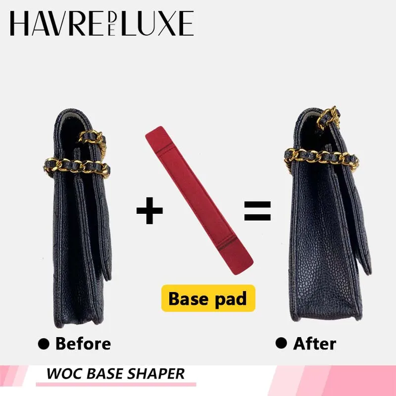 Base Shaper for WOC Handbag Purse Bottom Insert for Wallet on Chain Bags WOC Shaper Felt Bag Shaper Saver WOC Base Shaper