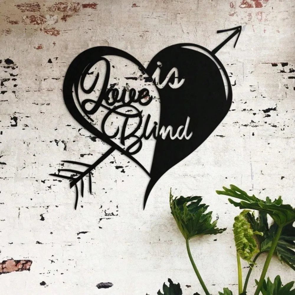 

Metal Heart Wall Art Love Sign Home Decor Valentine Gift