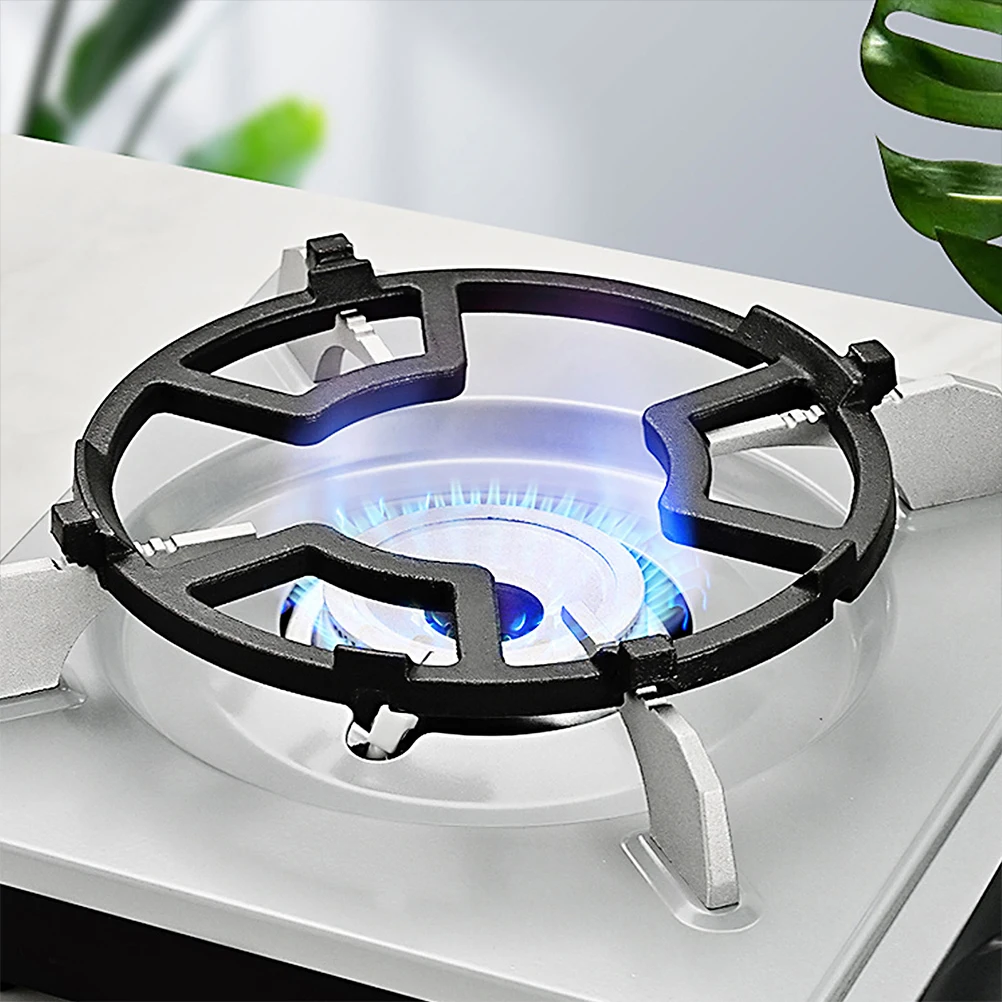 

2Pcs Gas Stove Rack Cast Iron Wok Ring Kitchen Bracket Safe Thermal Insulation Cooking Stove Accessory