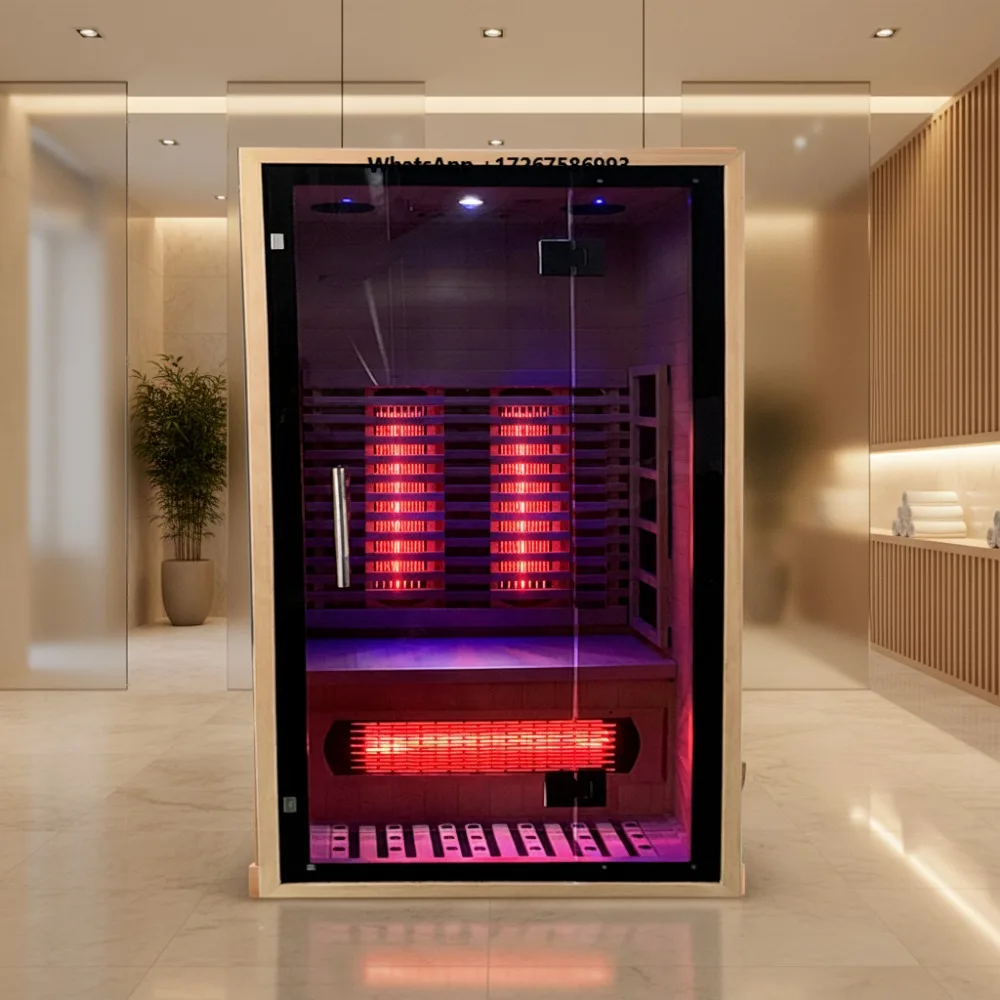 2 Person Popular Home Use Cheap Hybrid Far Infrared Sauna Room with Heater
