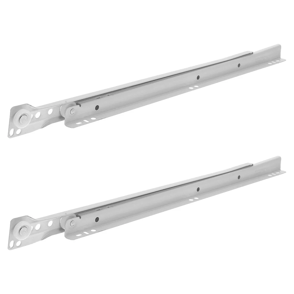 2 Pcs Drawer Slides Metal Slider Rail Bracket Dresser Tracks Cold Rolled Steel Cabinet Sliders