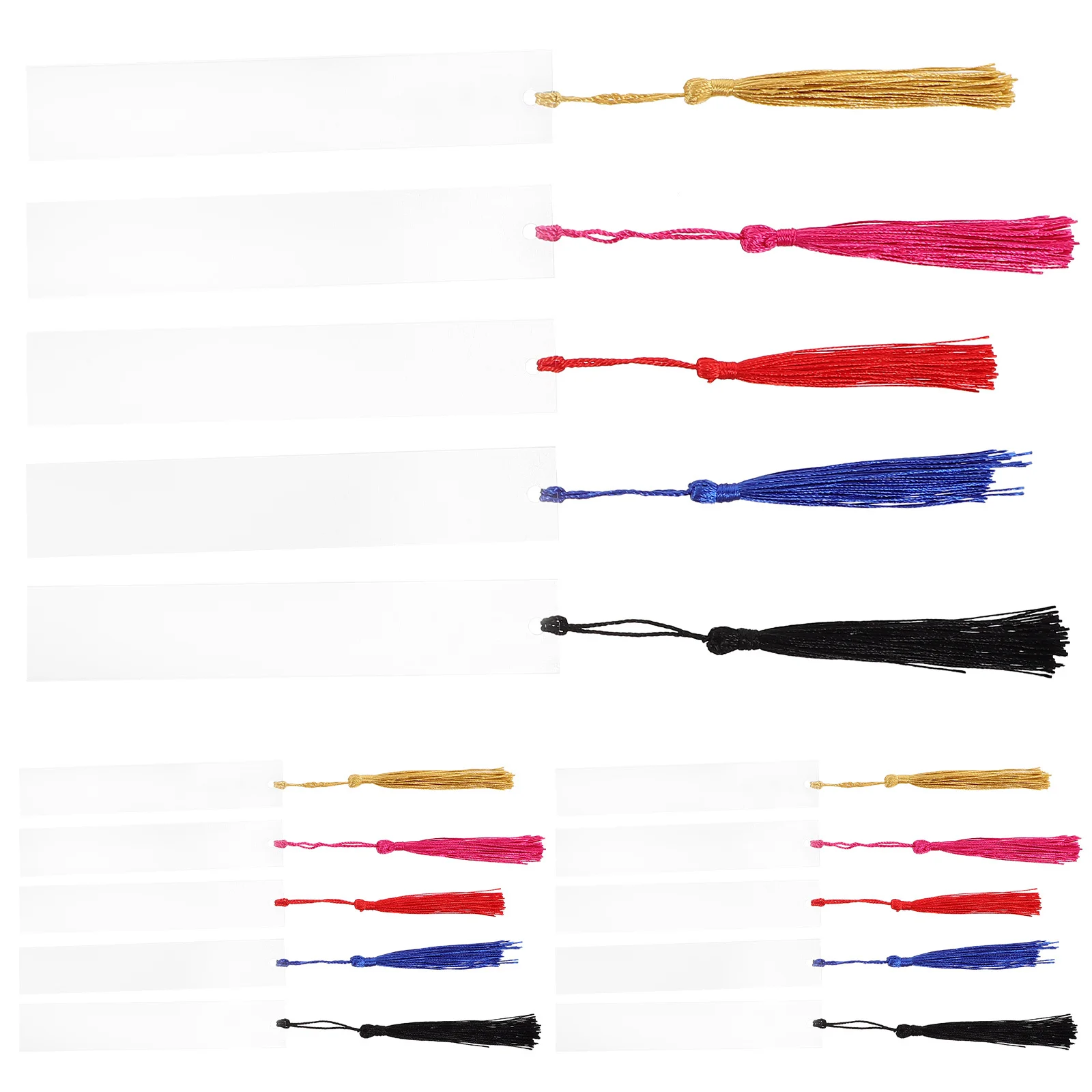 1 комплект, акриловая закладка, пустая с кисточками, нежный тонкий легкий маркер для страниц «сделай сам», полезный декоративный подарок