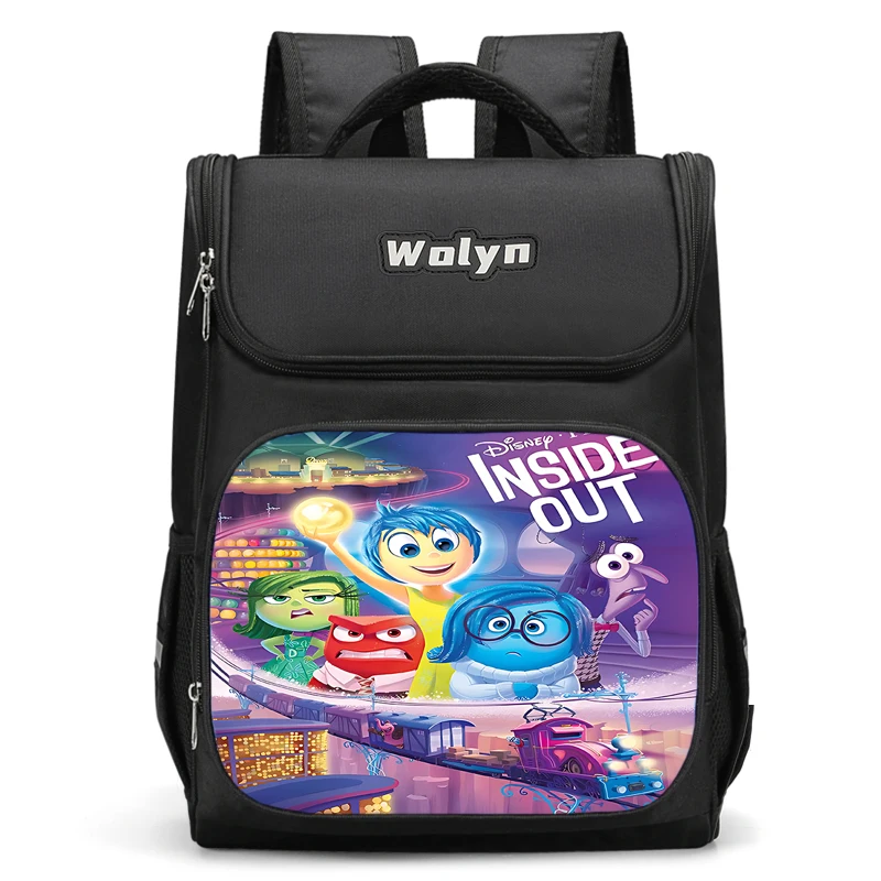 Cute Anime Inside Out Large Child Backpack Boy Girls School Bag For Men Women Traveling Backpack Durable and Multi Compartmen