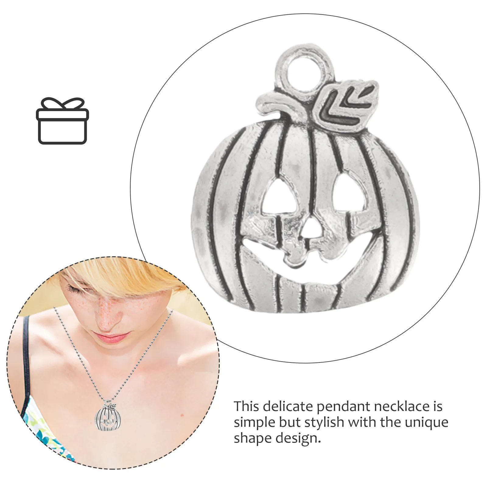 100Pcs DIY Pumpkin Pendant Charms Alloy Jewelry Making Components for Necklace Bracelet Anklet Cellphone Decor Sweater Chain