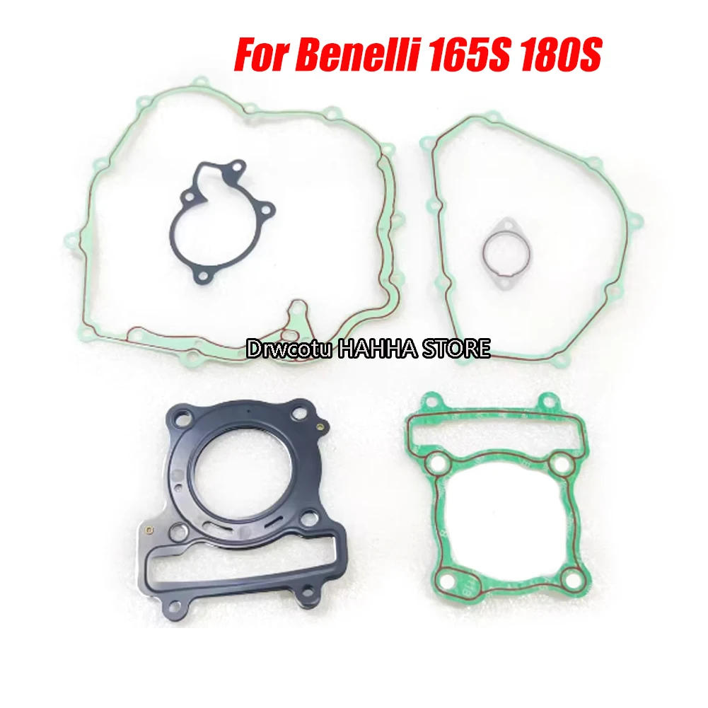 Junta de Sellado del Motor de la Motocicleta, Junta del Bloque del Cilindro, Junta de la Tapa Izquierda y Derecha para Benelli 165S 180S, Junta de Culata