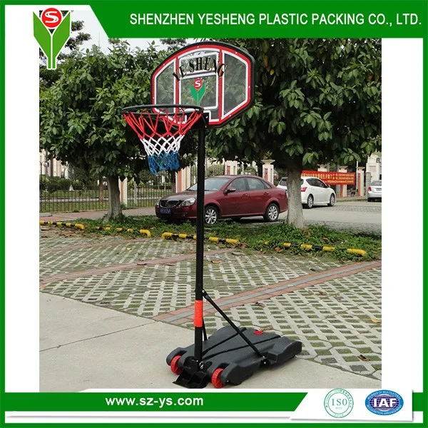 Supporto da basket per esterni e interni regolabile mobile portatile in plastica