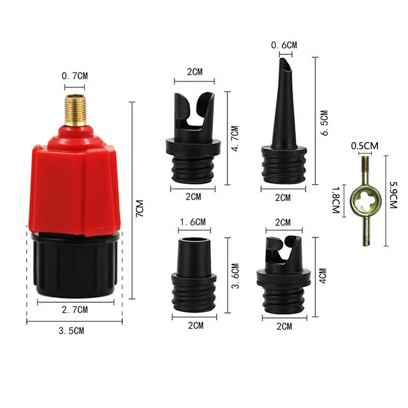 Adaptateur de assujetd'air SUP Paddleboard, planche de surf, kayak, caoutchouc, pompe SubSN, bateau, voiture, adaptateur multifonction