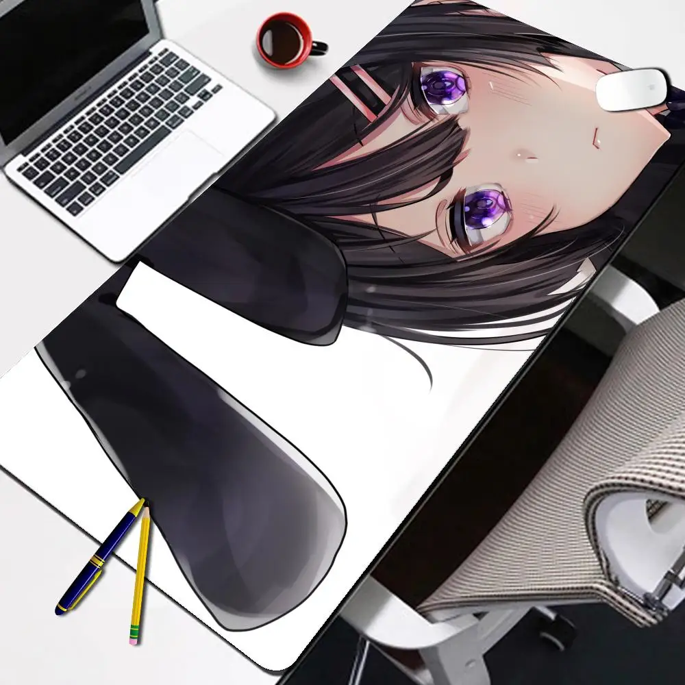 

HYBXAXC Bunny Girl Sakurajima Mai Mouse Pad Desk Cute HD Desk Pad Extended Gaming Keyboard Mats Large XXL Gamer Mousepad 90x40