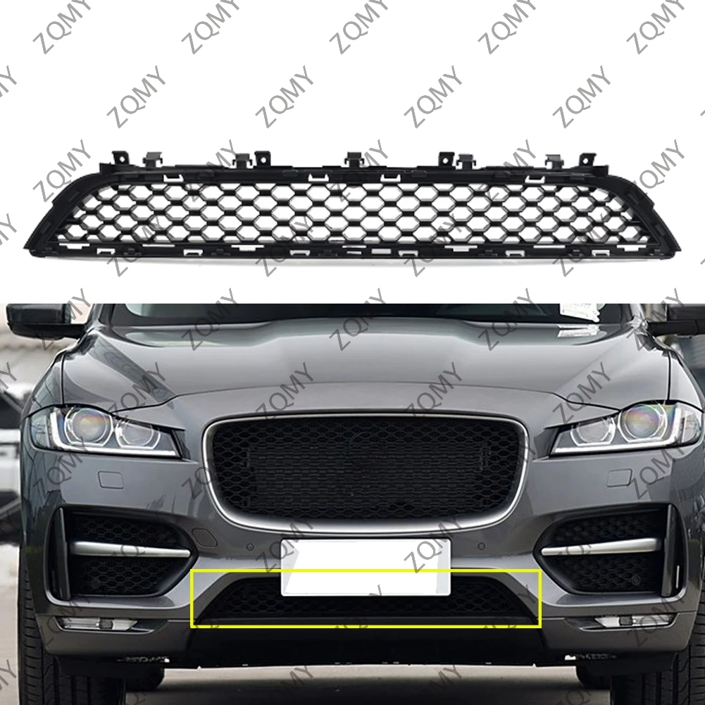 Front Bumper Lower Center Grille Mesh Grill For Jaguar F-Pace First Edition R Sport S 300 sport Checkered Flag T4A6255