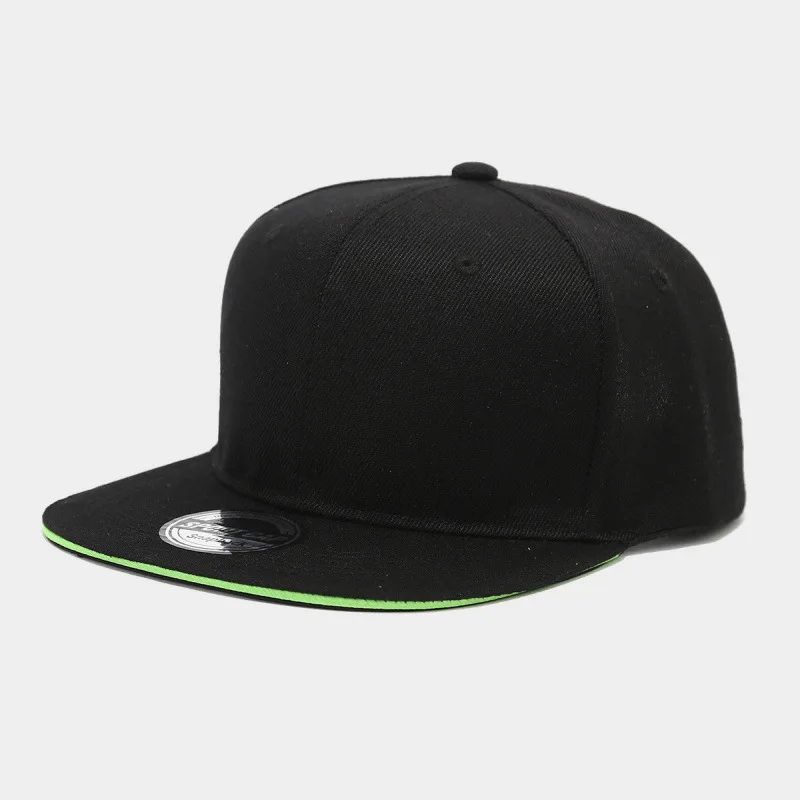 Customized Printed Logo New Flat Edge Sandwich Baseball Cap Clip Heart Hip-Hop Hat Suitable For Both Men And Women