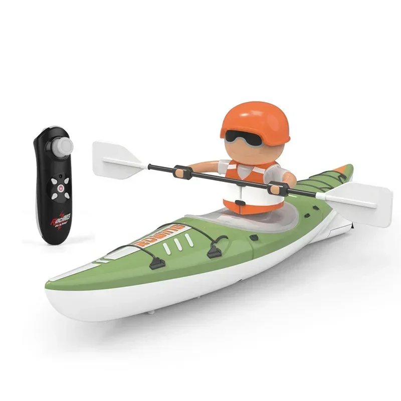 Mini bateau télécommandé pour enfants, pagaie télécommandée, cadeau jouet d'extérieur pour enfants, paddle d'été, document lumineux, 2.4g