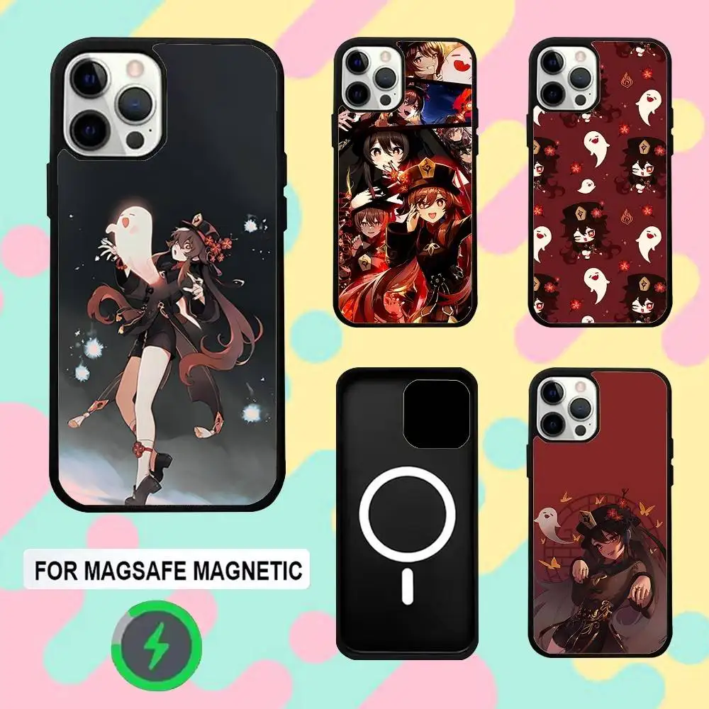 

Genshin H-Hu Tao Impact Phone Case For iPhone 16e,16,15,14,13,12,11,Plus,Pro,Max,Mini Magsafe Magnetic Wireless Charging