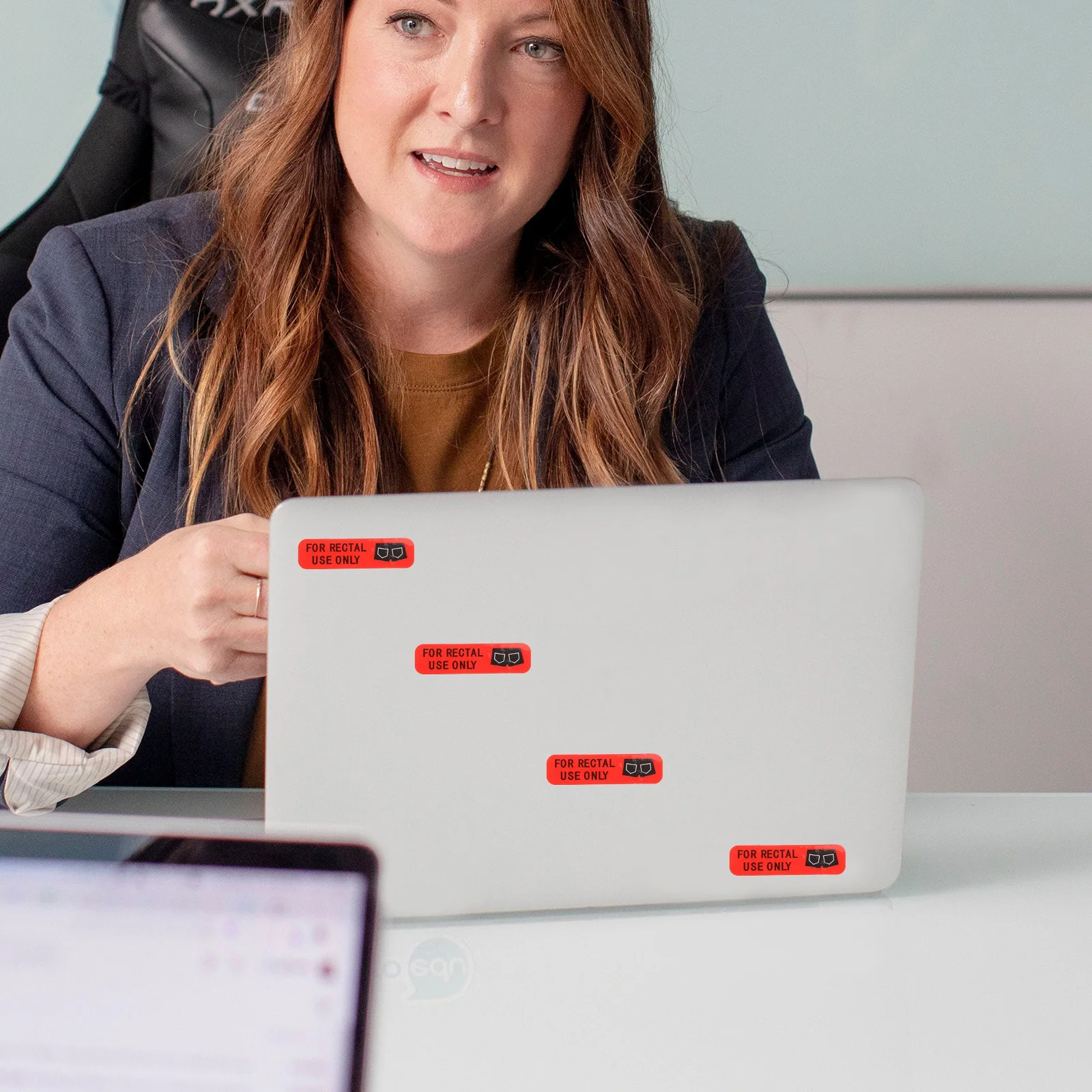 

1 Roll Rectal Use Only Sticker Funny Party Decal for Laptops Backpacks Water Bottles Suitcases Halloween Adhesive Decorative