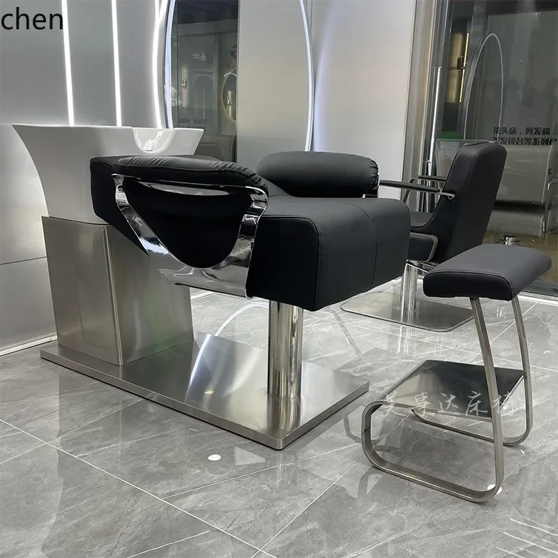 DSA  special bed barber shop Internet celebrity light luxury hairdressing half lying short simple flush