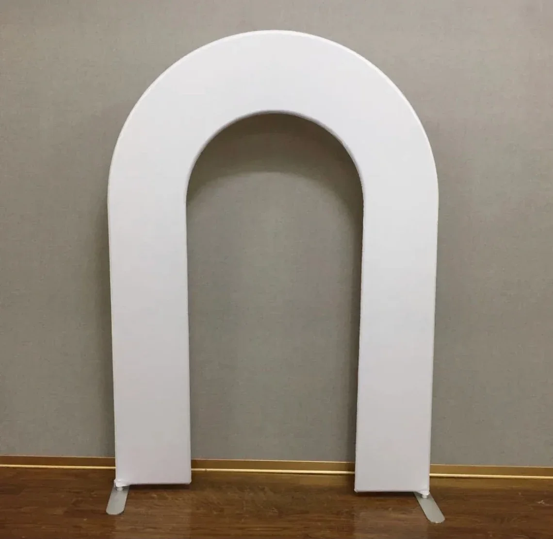 White Arch Backdrop Cover Solid Color Kids Baby Shower Birthday Wedding Chiara Wall Panel Arched Metal Stand Frame