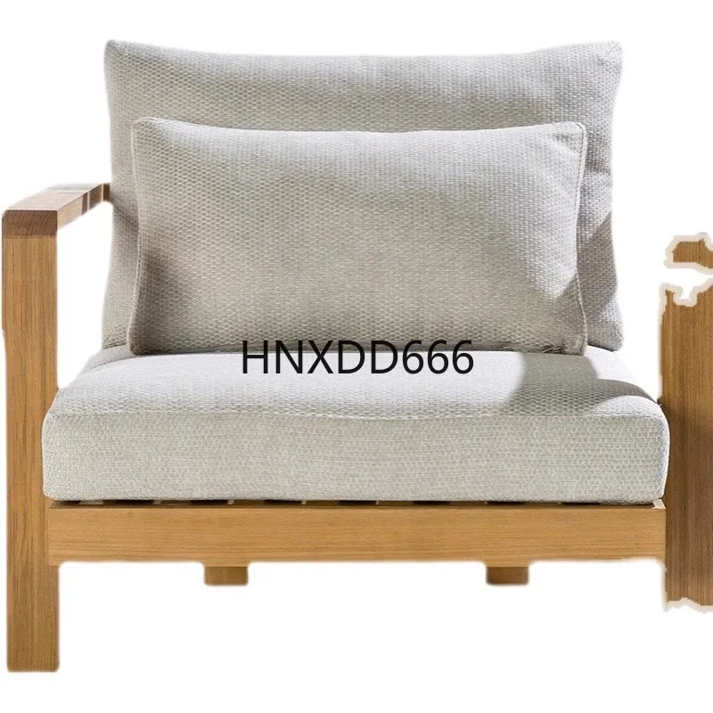 

Outdoor teak sofa combination old preservative wood garden furniture