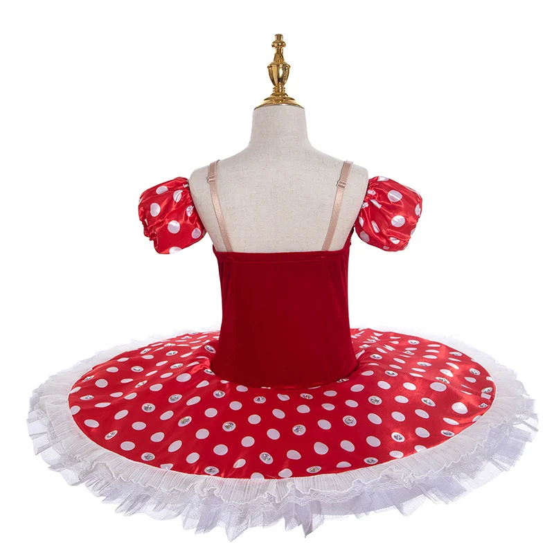 Czerwona długa spódnica baletowa tutu sukienka dla kobiet dziewcząt strój do występów, kostium do tańca łabędziego brzucha, vestidos