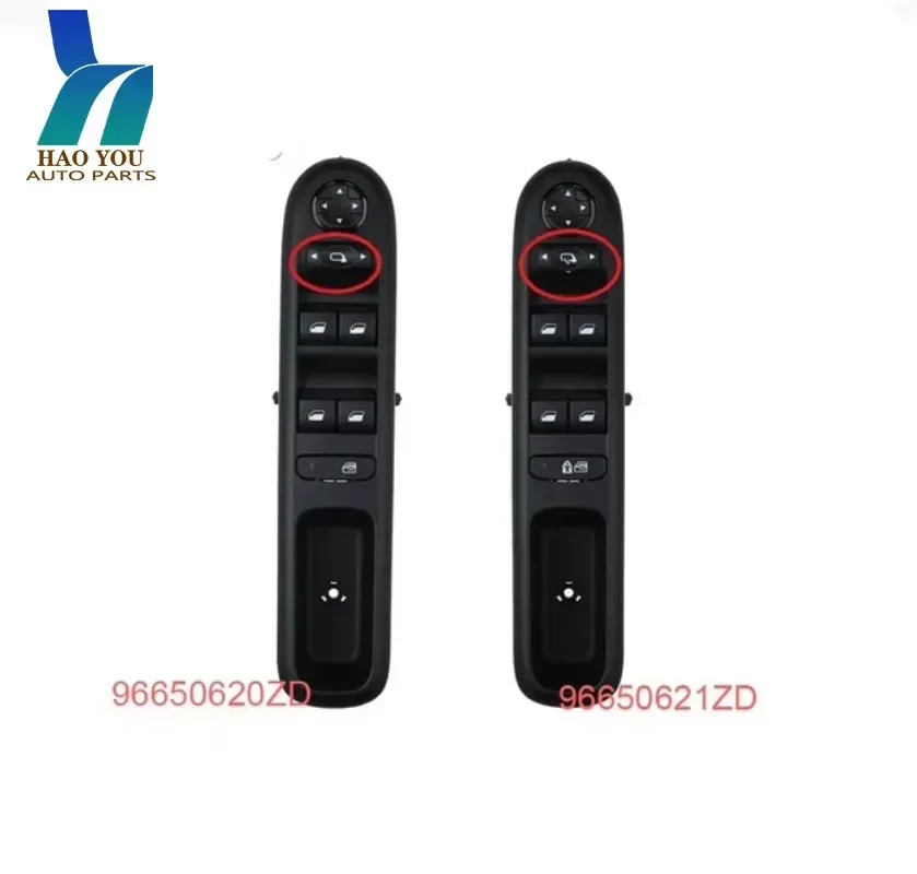 

96650620ZD New Front Left Window Lift Button Control Switch For Citroen C4 2011--2015 Peugeot 3008 5008 09-16 96650621ZD