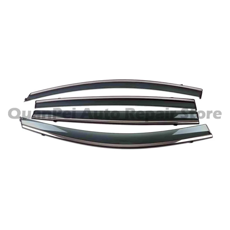 For Nissan Tiida 2005-2010 Window Visor Stainless Steel Rain Shield Car Exterior Modified Accessories