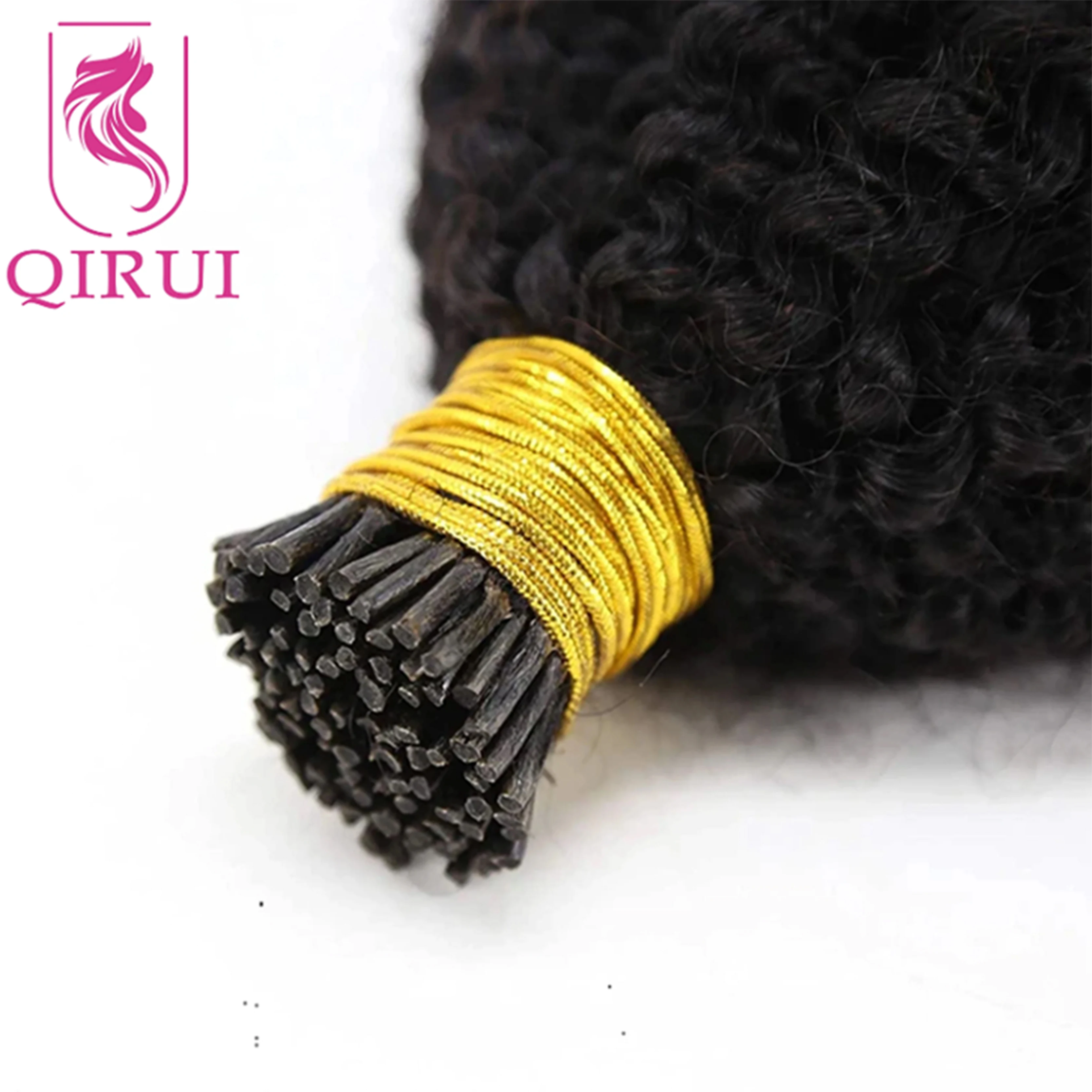 الأفرو غريب مجعد أنا تلميح ميكرولينكس الشعر البشري البورمية Itip مجعد وصلات شعر أنا نصائح الشعر البشري للنساء السود #6