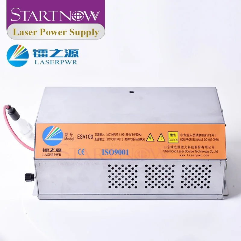 Startnow HY-ESA100 CO2 Laser Power Supply Matching Ruida Controller 100W 130W Engravr Intelligent  Voltage Regulator Source