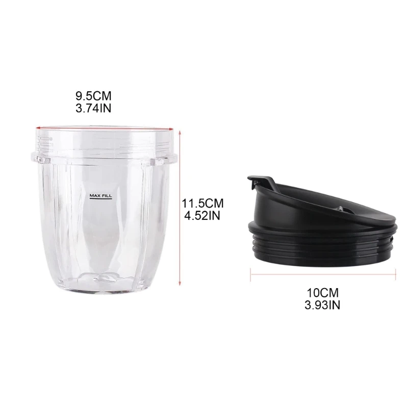 كوب بديل للعصارة البلاستيكية غطاء كوب خلاط بلاستيكي جزء آلة العصير كوب بديل لخلاط الخلاط دروبشيبينغ