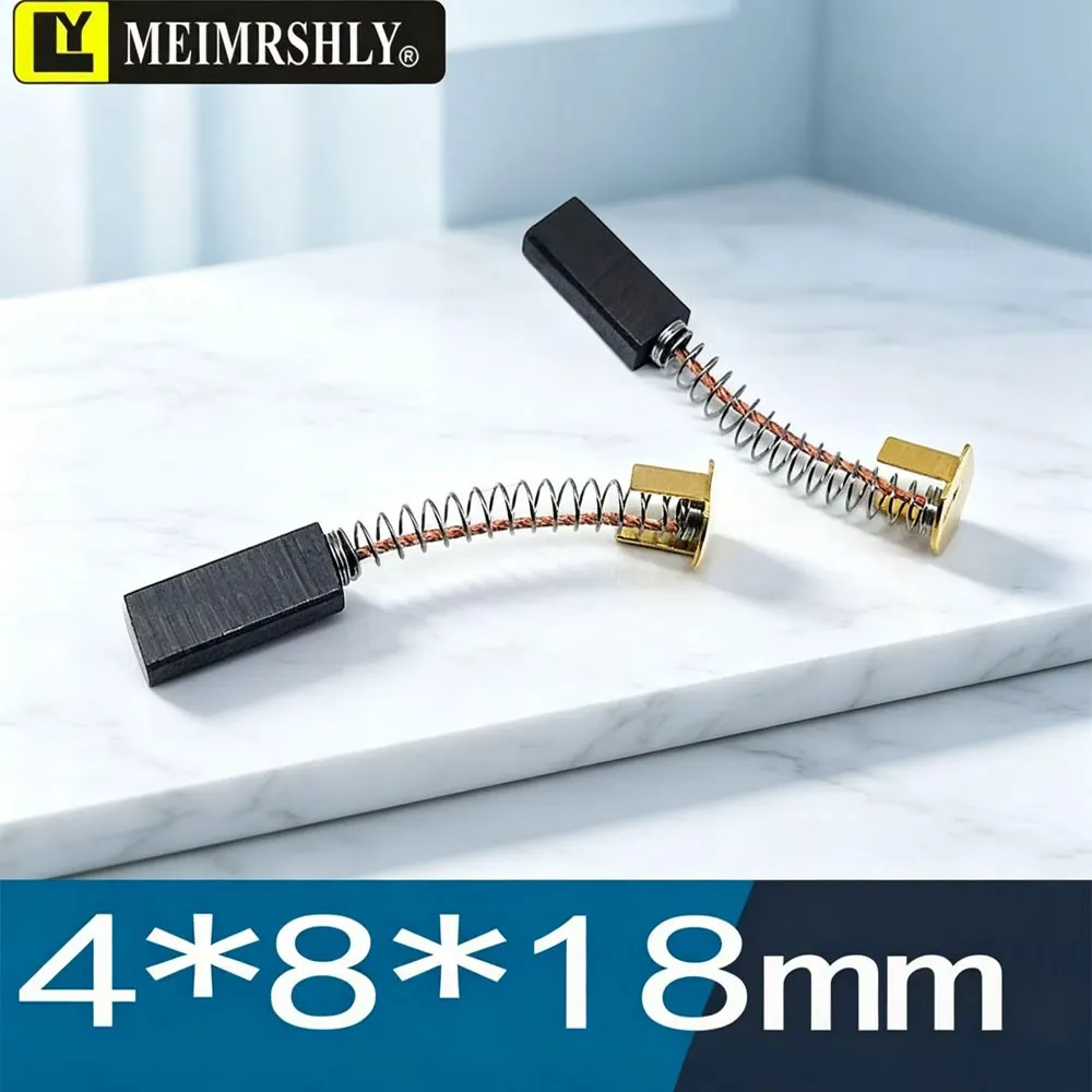 50Pcs 3.6x9x22mm  4x8x18/20mm MEIMRSHLY FR-900 Continuous Sealing Machine Carbon Brush Centrifuge  Spring Carbon Brush
