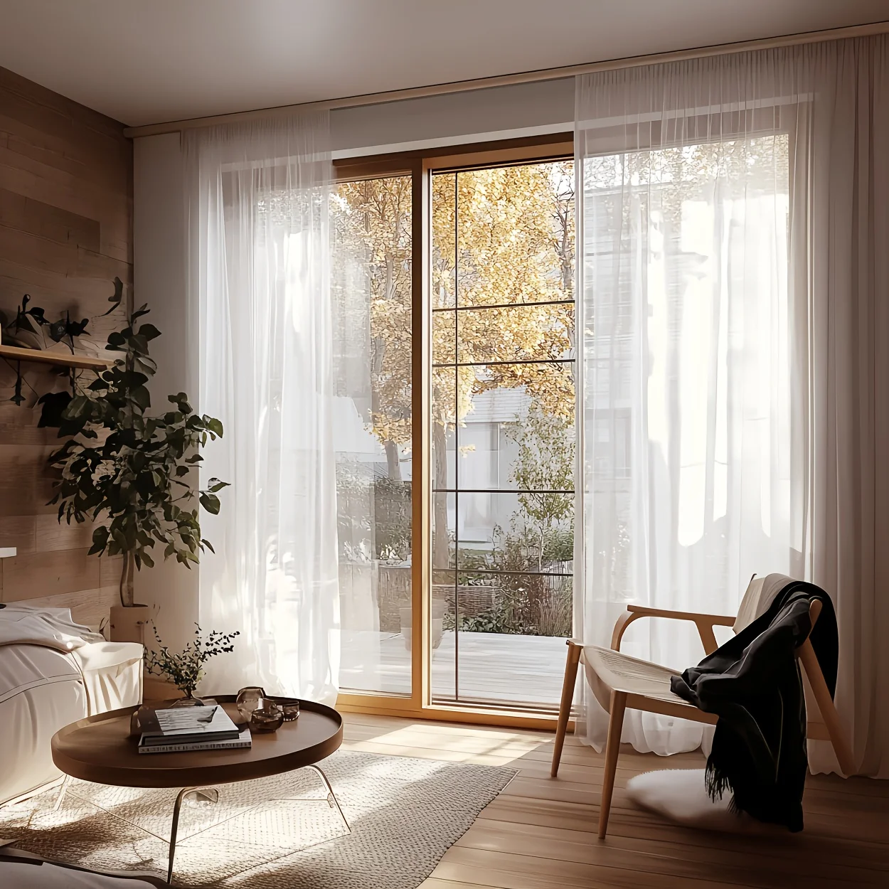 

Modern Simple Transparent White Sheer Curtain,Soft-Toned Sheer Voile For Luxurious Living Room And Bedroom,Home Window Drapes.