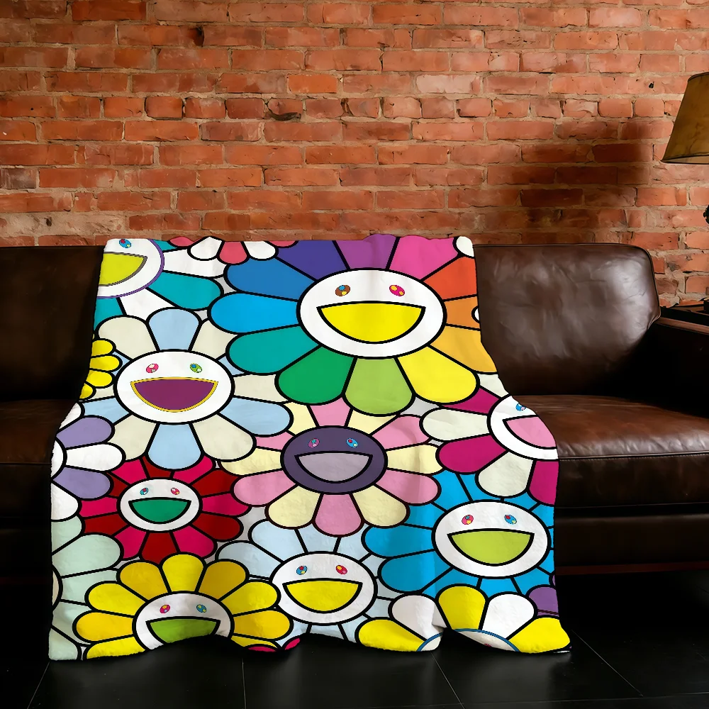 Blanket Super Art M-Murakami-ES Warm Comfortable Plush T-TakashiS-ES Throw Blanket Child Fashion Home Sofa Bedroom Gift