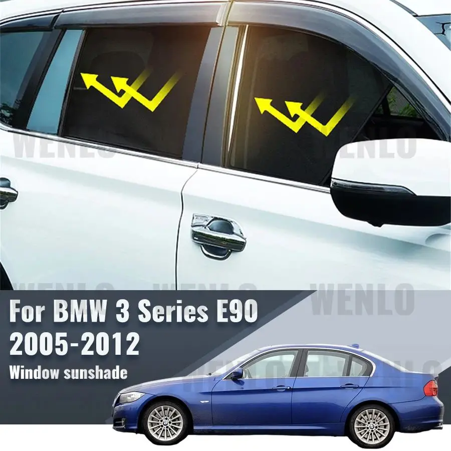 

For BMW 3 Series E90 2004-2011 328i 330i Car Sunshade Shield Front Windshield Curtain Rear Side Window Sun Shade Visor