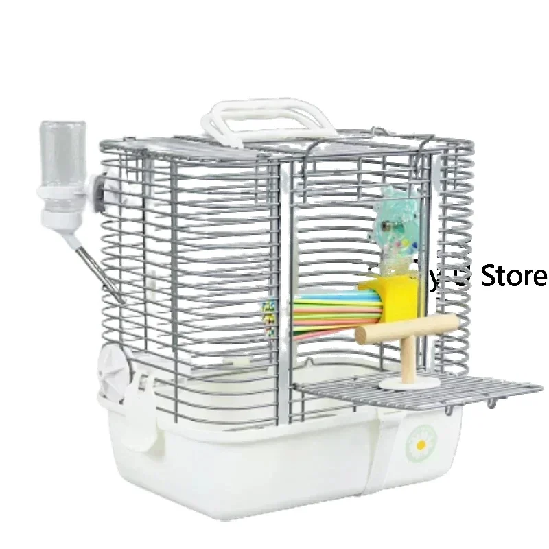 Palomas Parrot Bird Cage Accessories Mochila Canarios Passaros Bird House Hamster Rabbit Gaiola Para Passaros Furniture