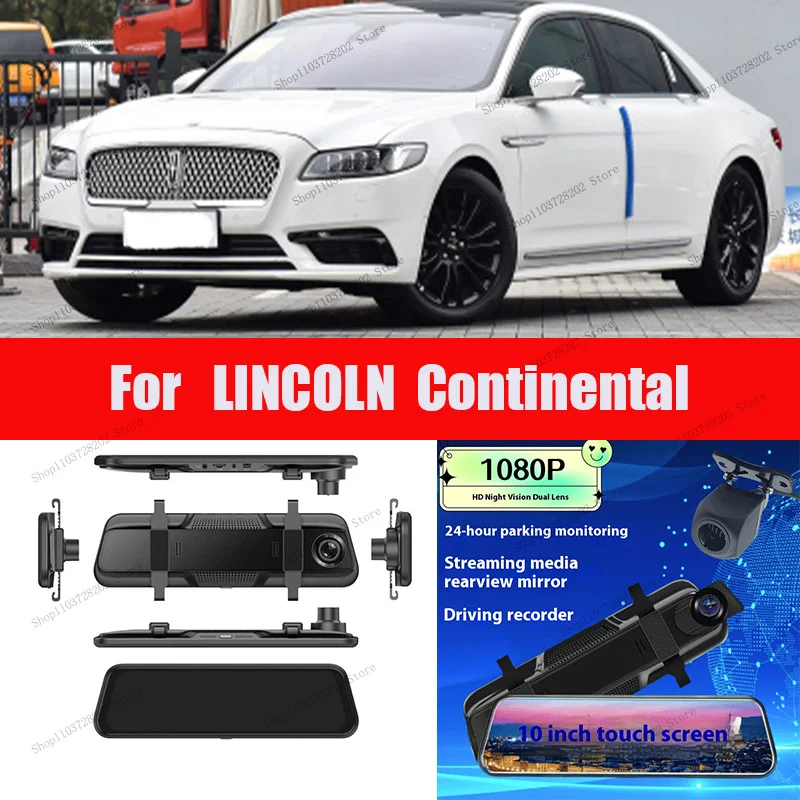 For Continental  4K WIFI GPS Car Dvr Mirror Dash CamDual Lens Dashcam Drive Recorder Stream RearView Mirror IPS Screen Camera