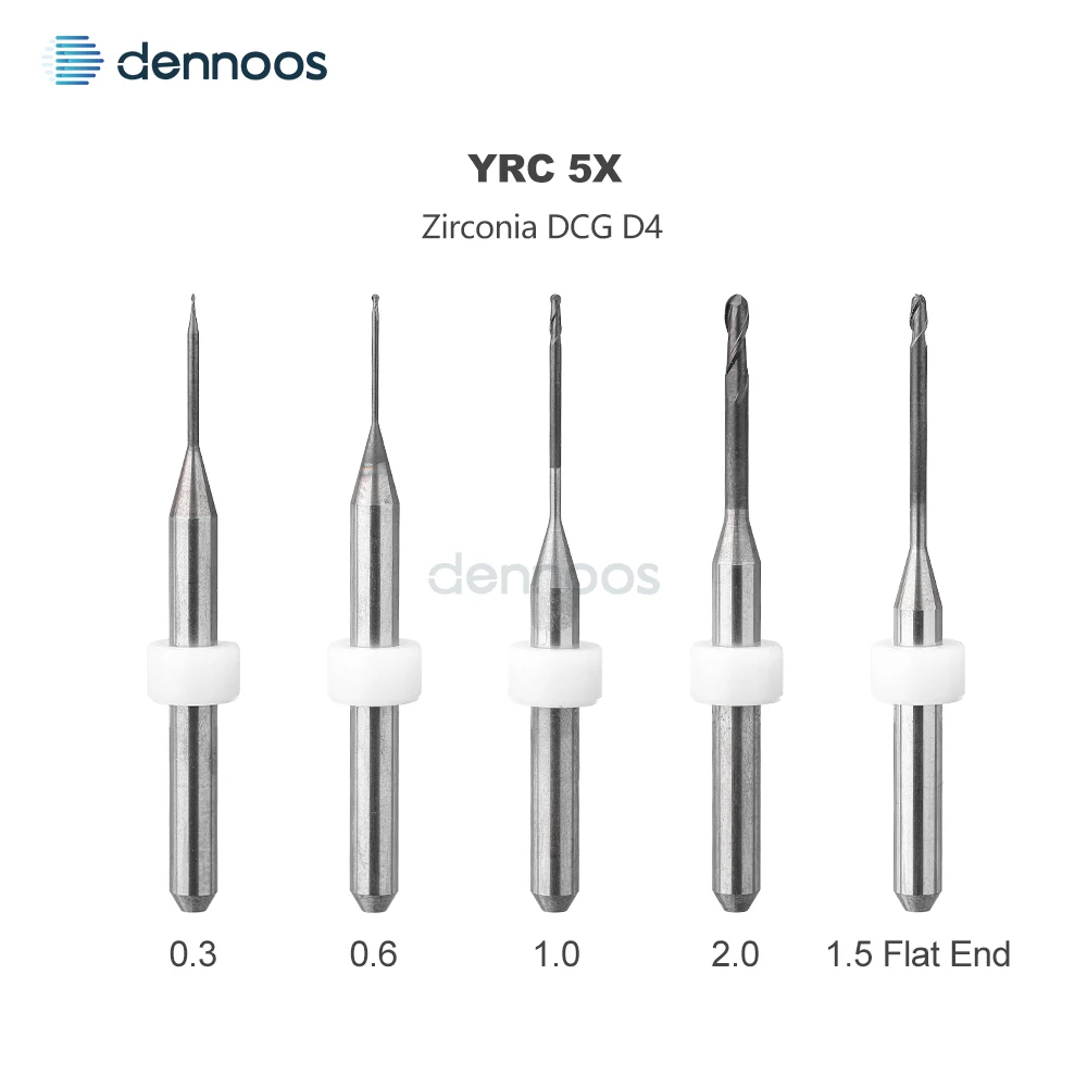 Picture 7: YRC D3 Dental Milling Burs D4 for PMMA Zirconia Dental Lab Milling Machine Grinding Material Drill Dental Tool