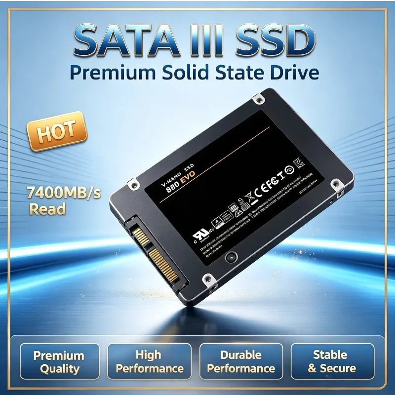 2026 New SATA III 2.5 Inch SSD 1TB 2TB Original 880-EVO Internal Solid State Drive Hard Disk 4TB for Laptop Desktop Notebook