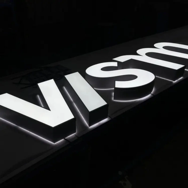 Customized 3D stainless steel gold letters, silver letters, personalized identification signs, factory direct sales