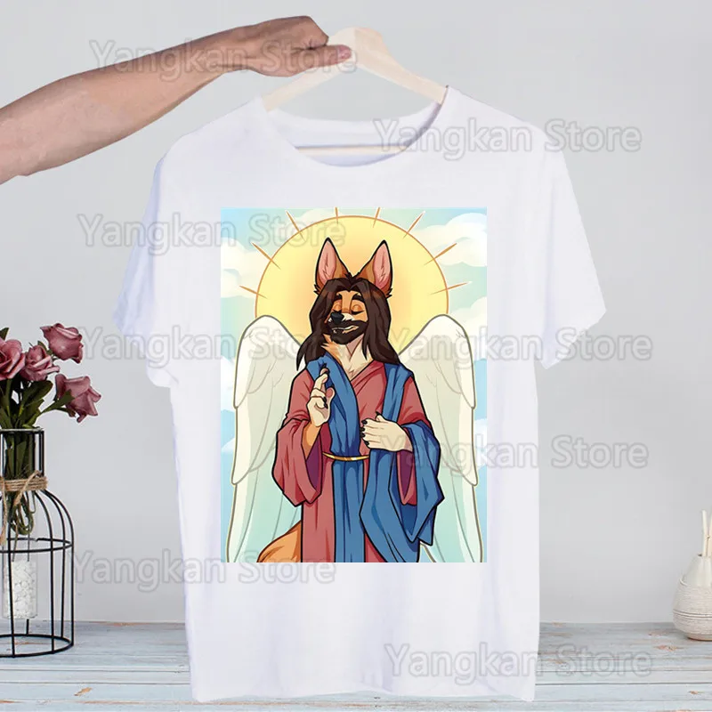 Meme Funny Fur Furry Cute T-Shirt Men Unisex Anime Cartoon Design Men Tee Shirt Homme Summer Tops Short Sleeve Vintage Style