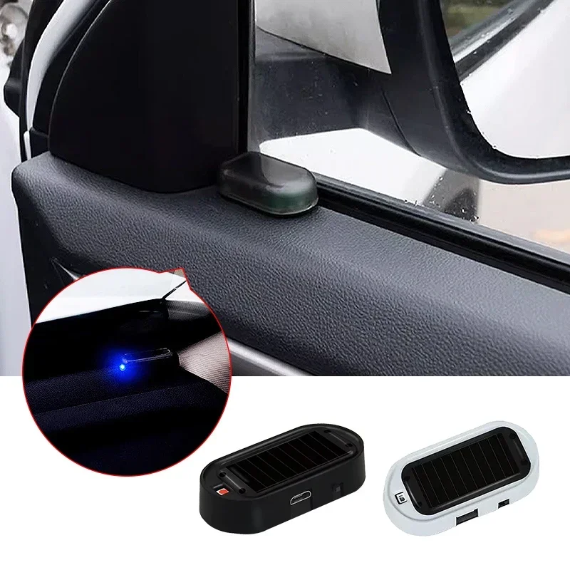 

Solar USB Power Car Alarm Light Anti-Theft Warning For Toyota TRD Corolla Camry Rav4 Yaris Auris TRD C-HR Prius Avensis Stying