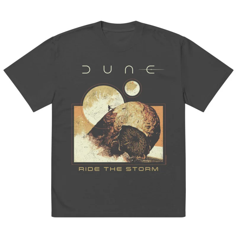 

Ride The Storm 0408 DUNE Sic fi fan Gift t shirt 100% cotton printed tee Short-sleeve Graphic clothes All size Tops S-6XL