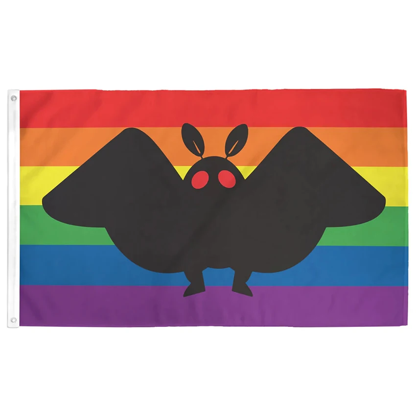 Moth Man Pride Flag 3x5FT Banner Outdoor Or Indoor Decoration Polyester Digital Print Advertising Parade