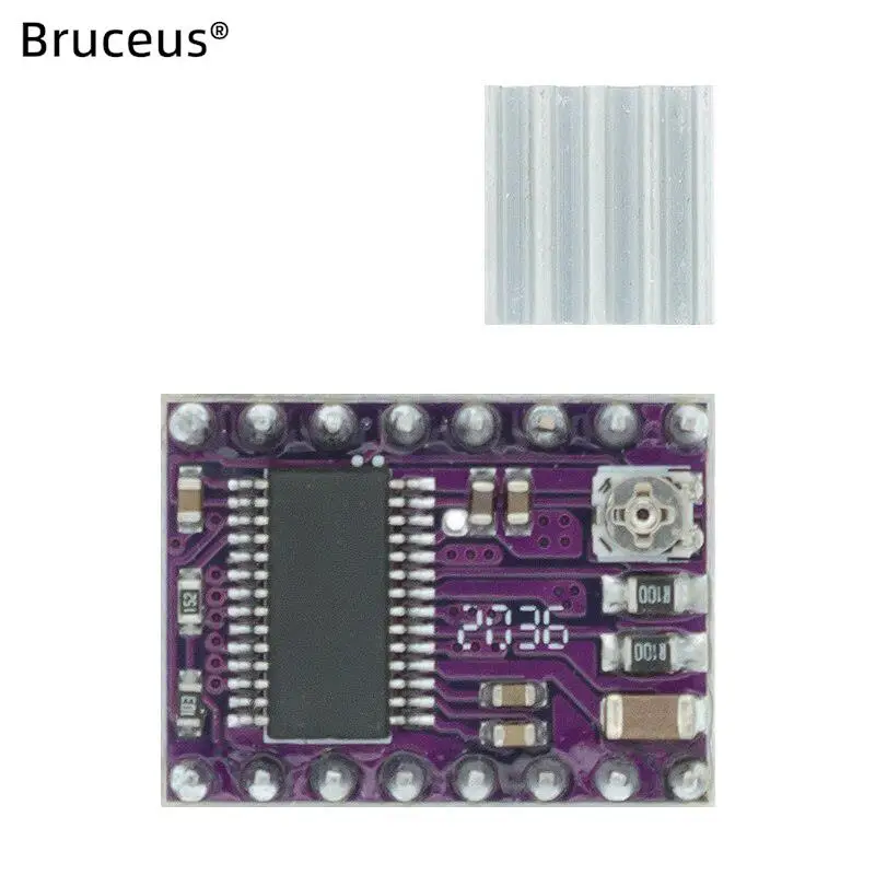 

Drv8825 Stepper Motor Driver 3d Printer Parts Stepstick With Heat Sink Carrier Reprap Ramps 1.4