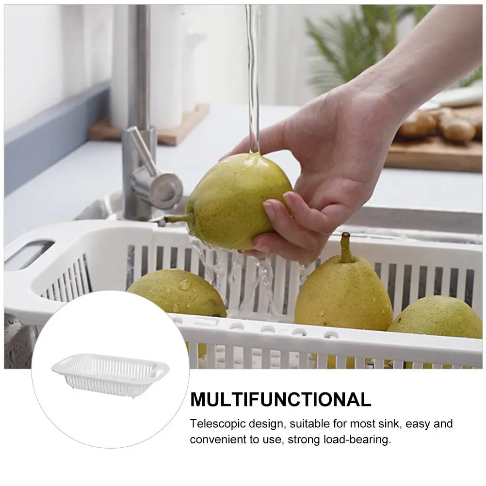 

Adjustable Drain Rack Water Retractable Sink Basket Bowl Chopstick Drying Rack Creative Kitchen Storage Organizer