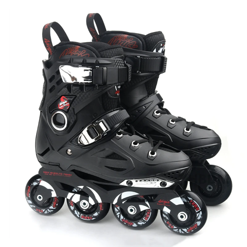 

Adult Youth Inline Skates Roller Skates Blue White Black Rock Skates Removable and Washable Roller Sneakers Size 35-44