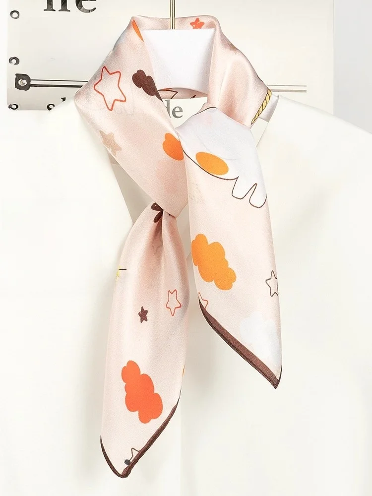 シルクスカーフ-レディース-新作-2026-マルベリーシルク-スクエアネクタイ-母の日ギフト-高級デジタルスプレーペイント-韓国風