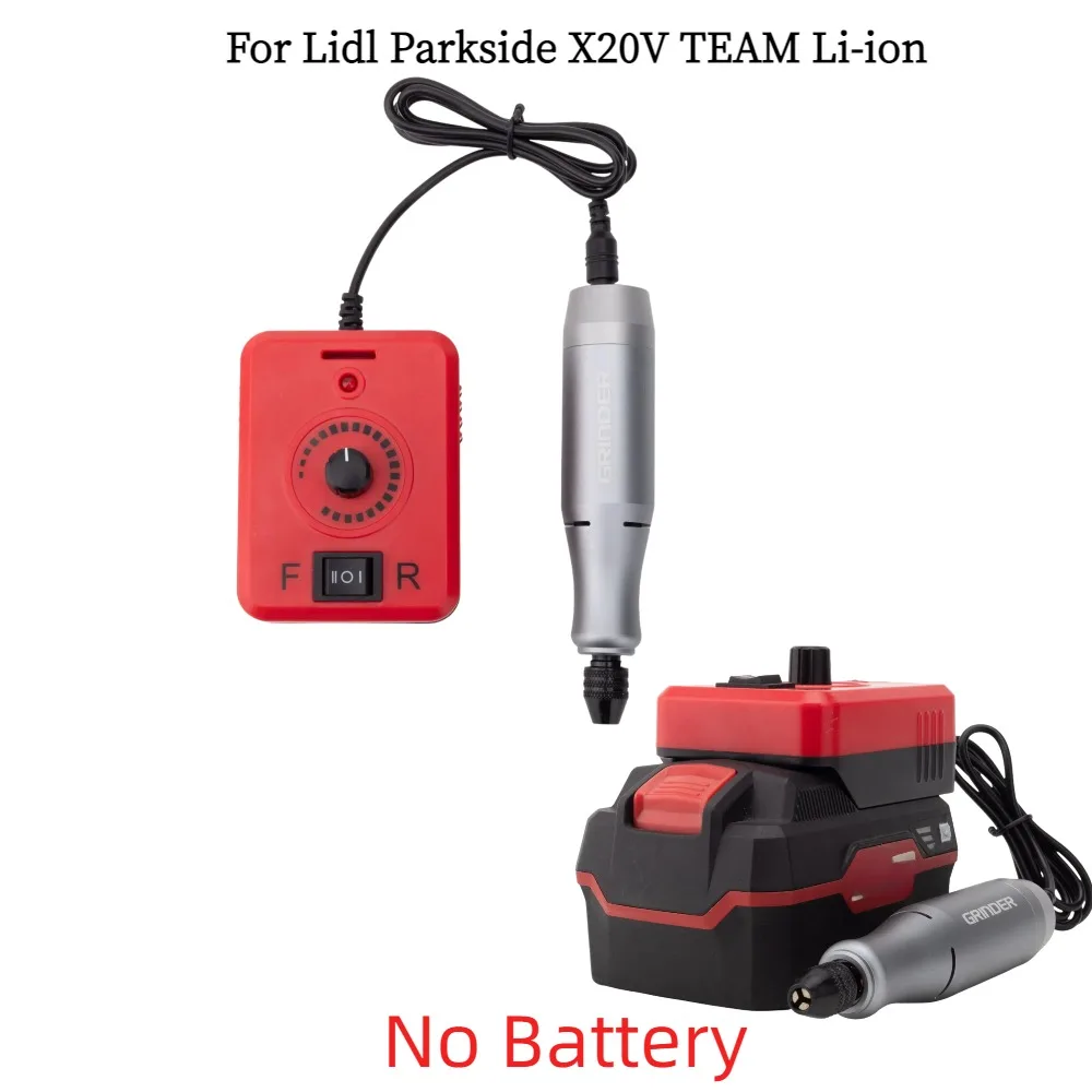 

For Lidl Parkside X20V TEAM Li-ion Battery Series Portable Mini Grinder Engraver Pen Adapter with Accessory DIY Set（No Battery