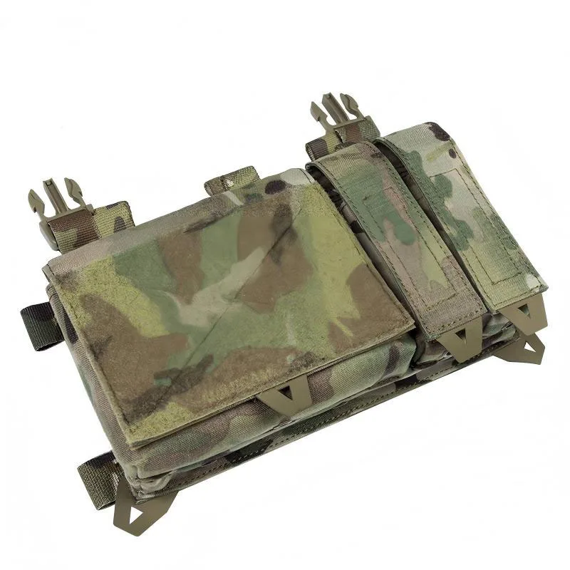 Tactical Triple Front Panel With Management Bag, Quick Pull Out Cover, Tactical Vest, Chest Hanging Accessory Bag