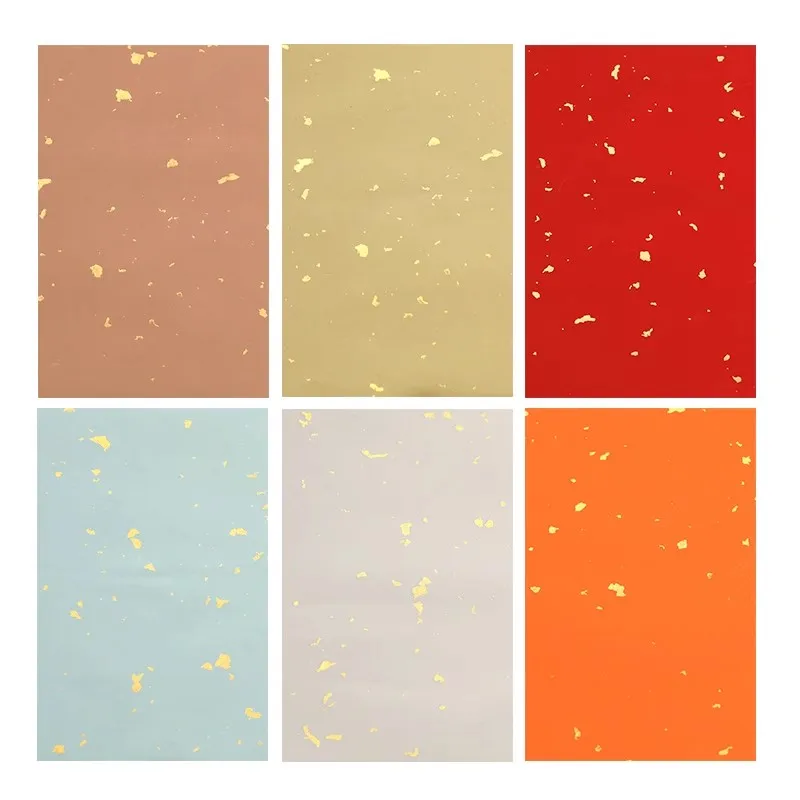 40 Sheets Half Ripe Xuan Paper Chinese Soft Brush Calligraphy Wax-Resist Dyed Paper