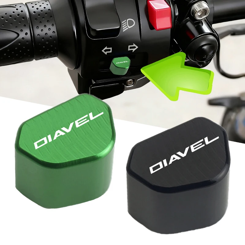 For Ducati Diavel XDiavel V4 CNC Aluminum Motorcycle Button Turn Signal Switch Key Cap