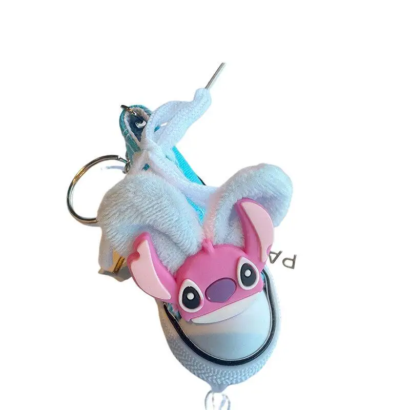 Disney Lilo i Stitch Stitch Kreatywne Uszy Płócienny Plusz Urocze Buty Brelok Małe Buty Mini Brelok Ozdoba do Plecaka Prezent dla Chłopca
