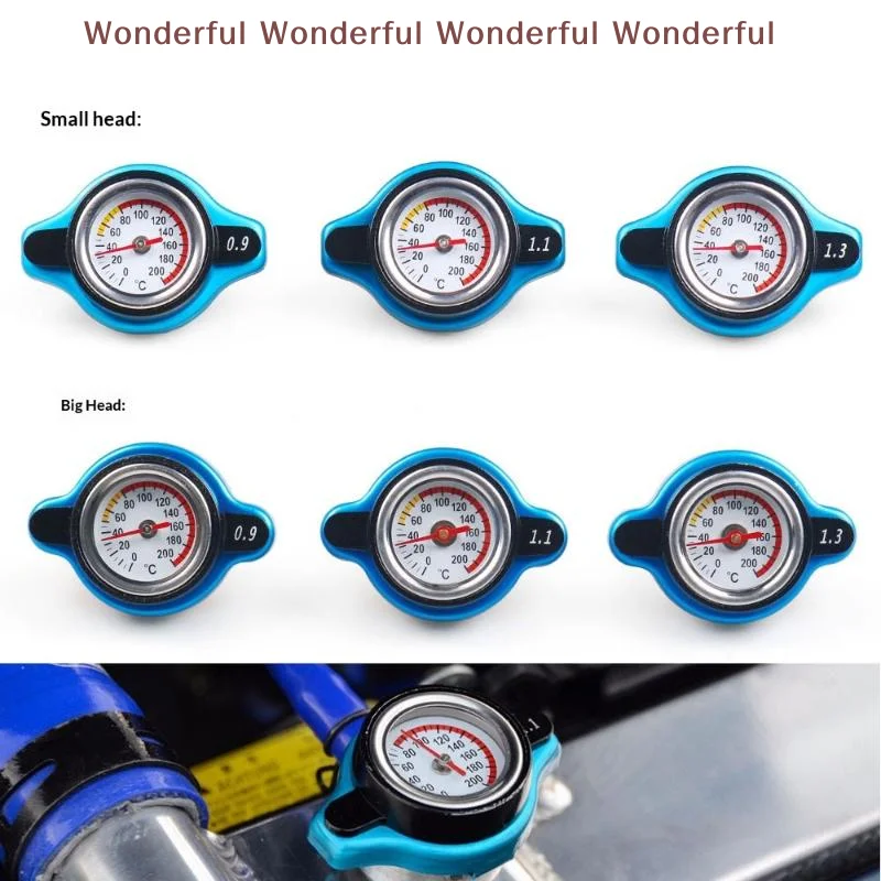 

Motorcycle Radiator Cap Cover 09Bar 11Bar Universal Thermostat Head High Pressure Durable For Car Engine Cooling